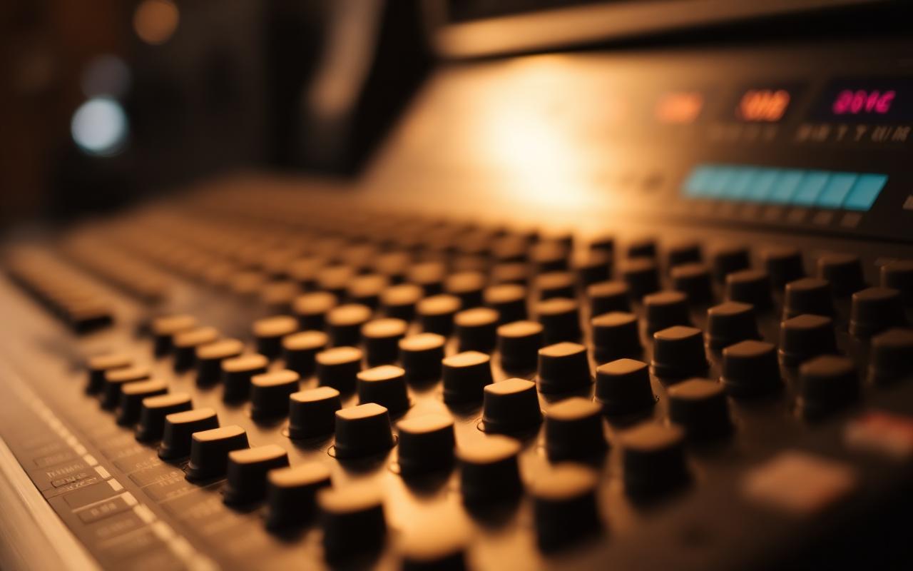 Mixing console faders