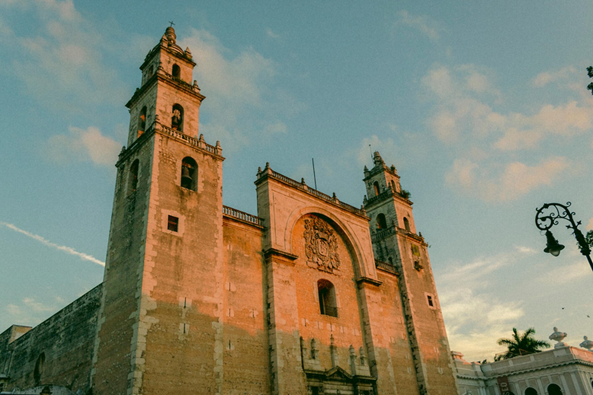 Mérida Cathedral at sunset